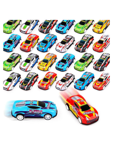 28 Coches de Retroceso Adecortalk para Niños 3-8 Años