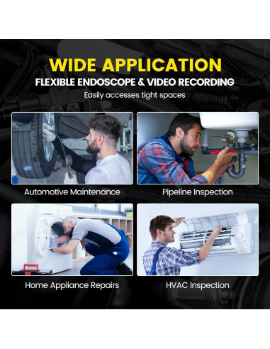 Cámara de Inspección Articulada GODIAG 1.01m con Luz LED