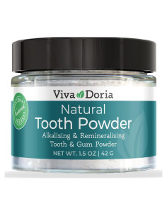 Polvo Dental Natural Viva Doria 42.52 g | Blanqueador y Remineralizante