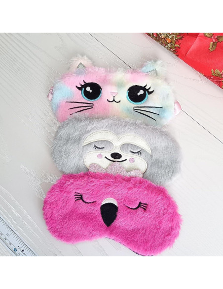 Máscara de Dormir KANOA 3Pack Multicolor Suave para Niños