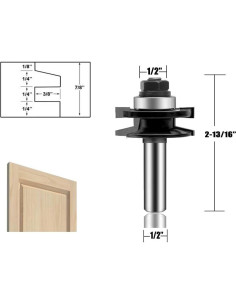 Juego de Brocas de Router LEATBUY 3 PCS 12mm Carburo 2