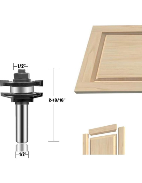 Juego de Brocas de Router LEATBUY 3 PCS 12mm Carburo