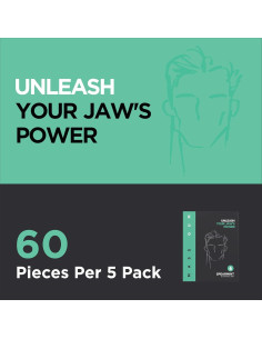 Chicle Duro Mass Gum Menta - Ejercitador Mandíbula 60 Unidades 2