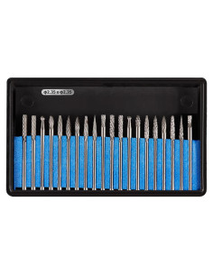 Juego de 20 Fresas de Carburo 2.35 mm Luo ke para Dremel