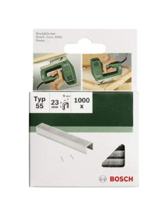 Grapas de Corona Estrecha Bosch Tipo 55 - 1000 Unidades 19 mm