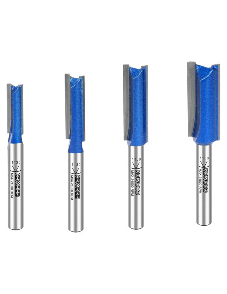 Juego de Brocas de Router KOWOOD Plus Doble Filo 6.35-12.7 mm