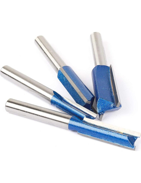 Juego de Brocas de Router KOWOOD Plus Doble Filo 6.35-12.7 mm