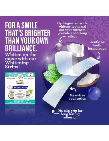 Kit de Cuidado Bucal GuruNanda Carbón 155ml - Blanqueador