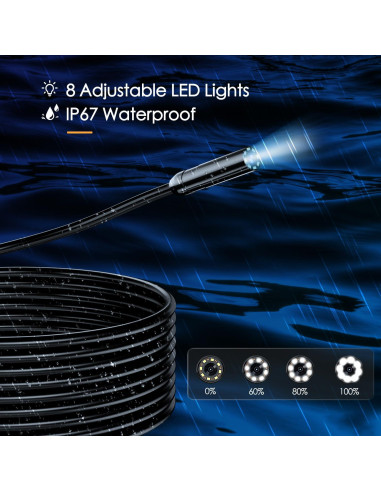 Cámara Endoscópica SKYBASIC 15M HD LCD 4.3" IP67 con LED