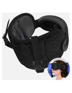 Almohada de Viaje SARISUN con Soporte 360 y Máscara de Ojos