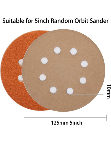 20 Discos de Lija 5" CKFCXC 3000-10000 Granos Húmedo/Seco