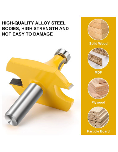 Fresa de Redondeo 1/2" Vástago Carburo Radio 1" Yueqing