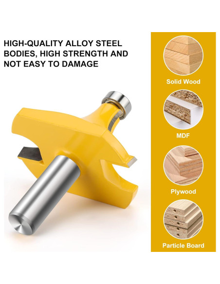 Fresa de Redondeo 1/2" Vástago Carburo Radio 1" Yueqing