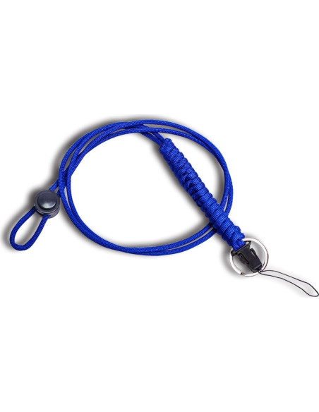 Collar Lanyard de Supervivencia WALNEW 63 cm Ajustable Azul Marino