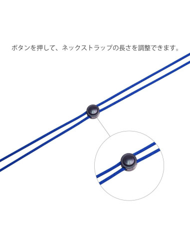 Collar Lanyard de Supervivencia WALNEW 63 cm Ajustable Azul Marino