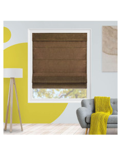 Persiana Romana Sin Cuerda YELLOW BLINDS 58x162 cm Chocolate