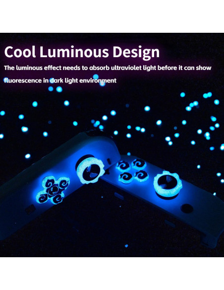 Tapas de Botones D-Pad Jusy para Nintendo Switch OLED 3D