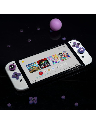 Tapas de Botones D-Pad Jusy para Nintendo Switch OLED 3D