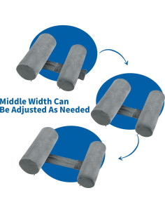 Almohada Corporal BALAPET Antisnore Grande Gris Espuma Viscoelástica 2