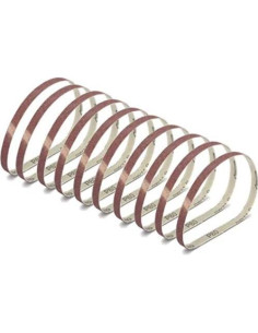 Cintas de Lijado 1/2" x 30.48 cm Zivisk 20 Piezas Granos Finos 2