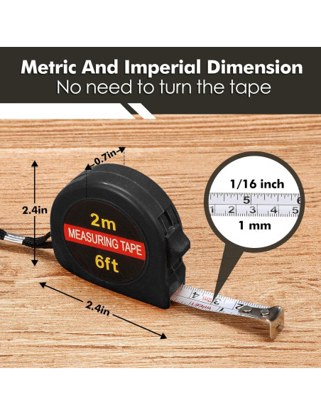 50 Cintas Métricas Retráctiles 2m Copkim - Regalos Prácticos