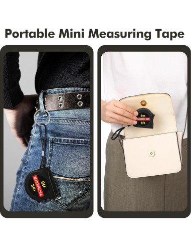 50 Cintas Métricas Retráctiles 2m Copkim - Regalos Prácticos