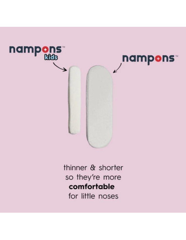 Tapones Hemorragias Nasales Nampons Niños - Kit 6 Unidades