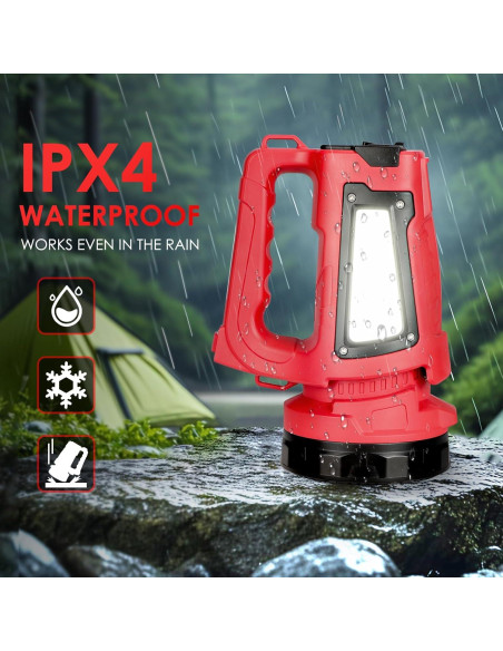 Linterna LED Recargable BOBKID 1000LM 7 Modos IPX4 Rojo Linterna LED Recargable BOBKID 1000LM 7 Modos IPX4 Rojo