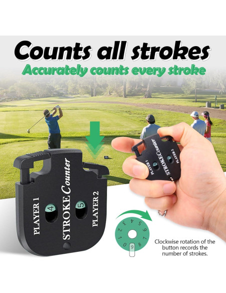Paquete de 3 Contadores de Golpes de Golf Huakaile Digital