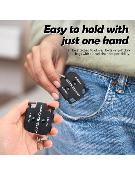 Paquete de 3 Contadores de Golpes de Golf Huakaile Digital