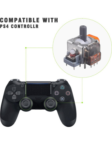 Joystick Electromagnético TMR para Xbox/PS5/PS4/Switch - 10 Piezas