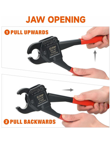 Kit de Herramientas de Crimpado PEX iCrimp IWS-1807CE 3 Piezas