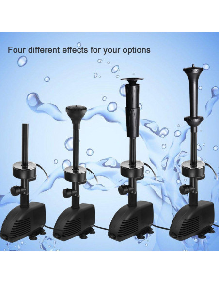 Bomba Sumergible COODIA 660GPH con Luz LED RGB y Filtro