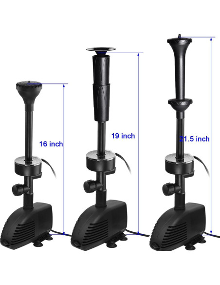 Bomba Sumergible COODIA 660GPH con Luz LED RGB y Filtro