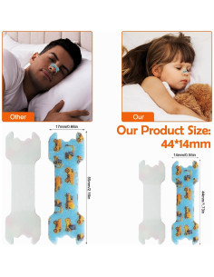 Tiras Nasales Anti-Ronquidos para Niños Stranthother 40 Piezas 2
