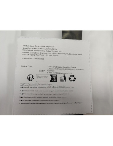 Funda de Cuero PU Scotte para 2 Pipás de Tabaco y Accesorios