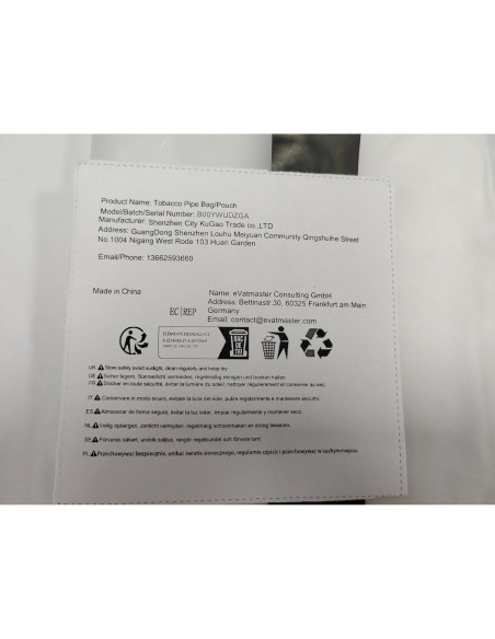 Funda de Cuero PU Scotte para 2 Pipás de Tabaco y Accesorios