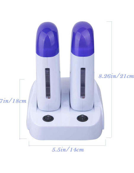 Calentador de Cera Doble Nynelly Portátil para Depilación