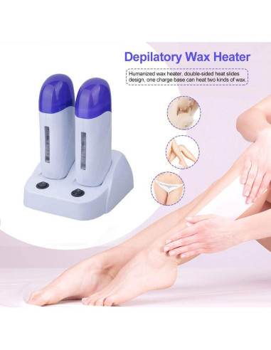 Calentador de Cera Doble Nynelly Portátil para Depilación