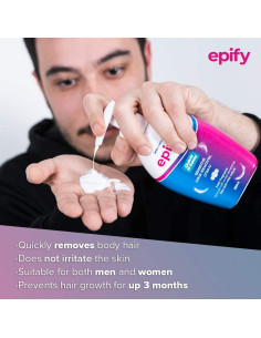 Crema Depilatoria Epify 250 ml para Hombres y Mujeres - Piel Suave 2