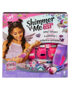 Cool Maker Arte Corporal Brillante Shimmer Me - Kit de Tatuajes Temporales