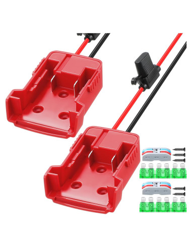 Adaptador de Batería Pickmesh 2 Paquetes Compatible Milwaukee M18