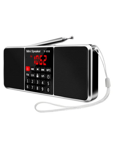 Altavoz Multimedia LEFON Y618 con Radio FM y Pantalla LED