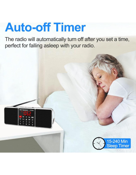 Altavoz Multimedia LEFON Y618 con Radio FM y Pantalla LED