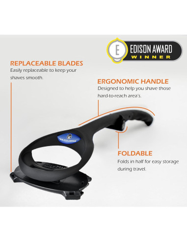 Afeitadora de Espalda BakBlade 2.0 para Hombres - Ergonómica y Segura