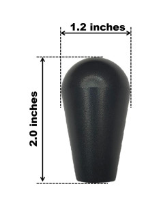 Tops de palanca de arcade Bothidea M6 con LOCKTHREAD - Negro 2