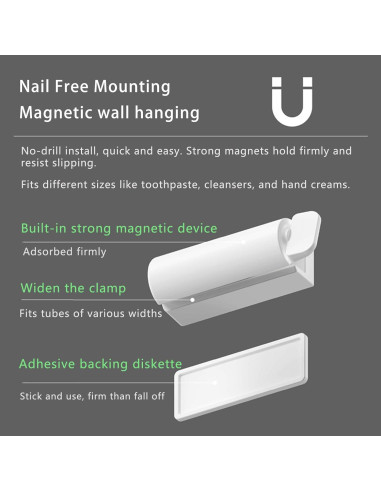 Exprimidor de Pasta de Dientes So Nice Montaje en Pared