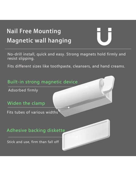 Exprimidor de Pasta de Dientes So Nice Montaje en Pared