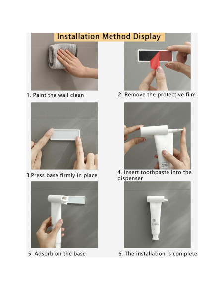 Exprimidor de Pasta de Dientes So Nice Montaje en Pared