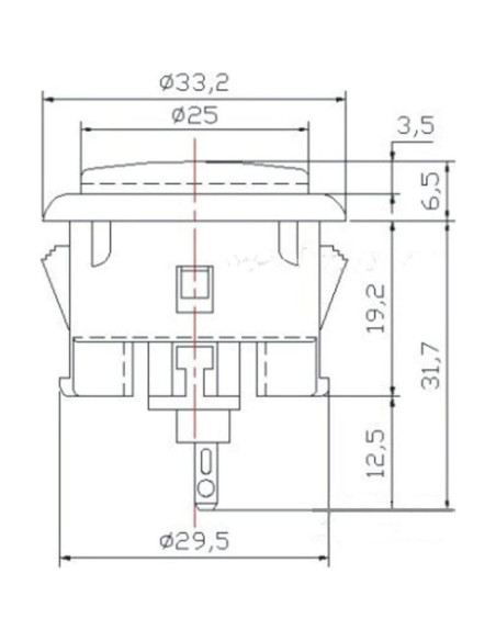 Botón de Presión Sanwa OBSF-30 30mm Negro para Joystick Arcade